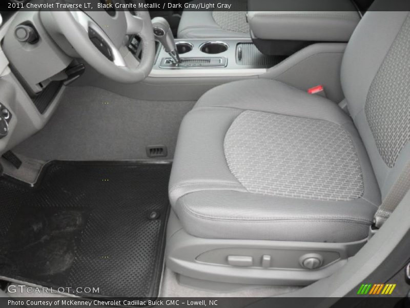 Black Granite Metallic / Dark Gray/Light Gray 2011 Chevrolet Traverse LT