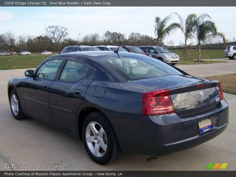 Steel Blue Metallic / Dark Slate Gray 2008 Dodge Charger SE