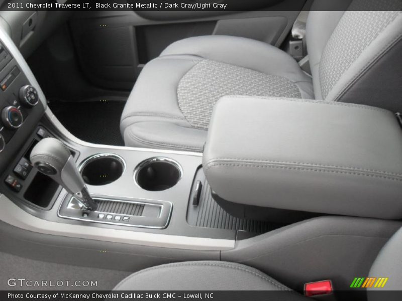 Black Granite Metallic / Dark Gray/Light Gray 2011 Chevrolet Traverse LT