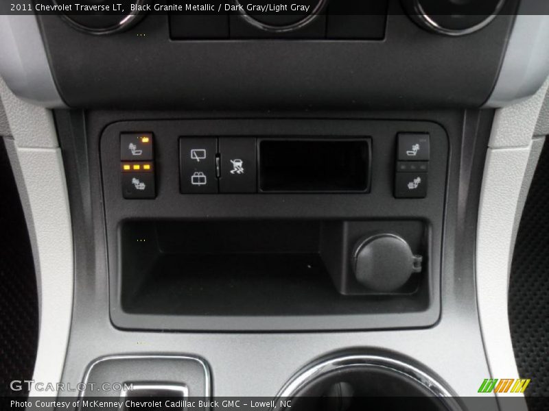 Black Granite Metallic / Dark Gray/Light Gray 2011 Chevrolet Traverse LT