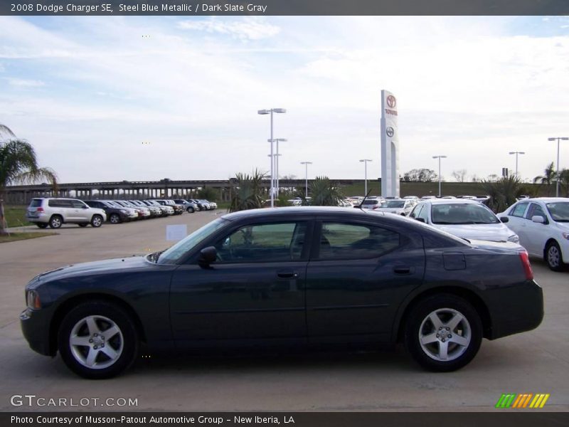 Steel Blue Metallic / Dark Slate Gray 2008 Dodge Charger SE