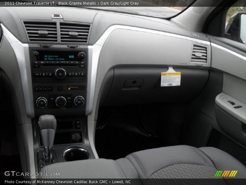 Black Granite Metallic / Dark Gray/Light Gray 2011 Chevrolet Traverse LT