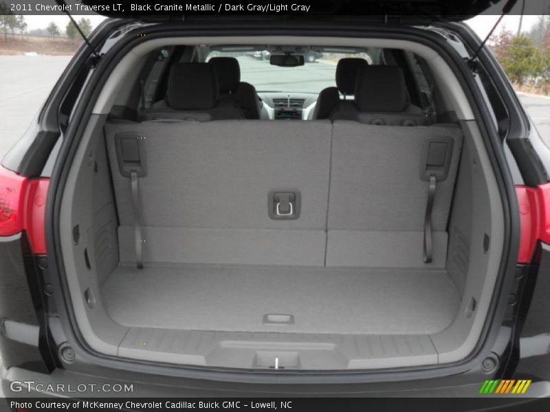 Black Granite Metallic / Dark Gray/Light Gray 2011 Chevrolet Traverse LT