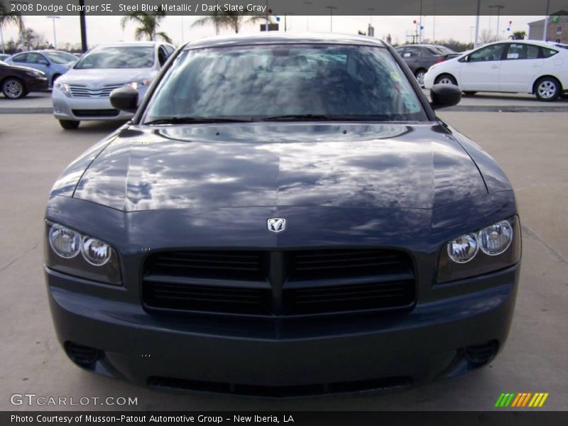 Steel Blue Metallic / Dark Slate Gray 2008 Dodge Charger SE