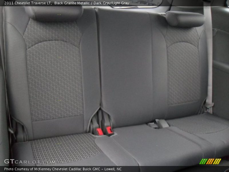 Black Granite Metallic / Dark Gray/Light Gray 2011 Chevrolet Traverse LT