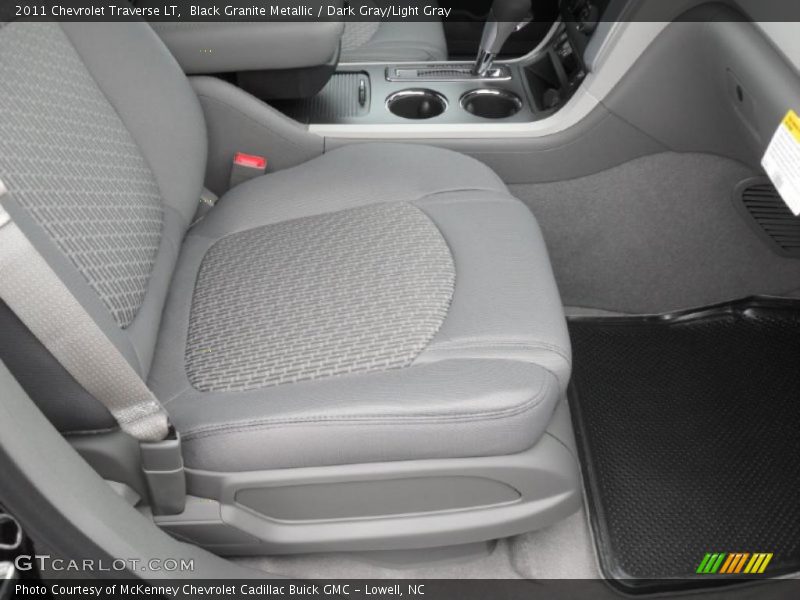 Black Granite Metallic / Dark Gray/Light Gray 2011 Chevrolet Traverse LT