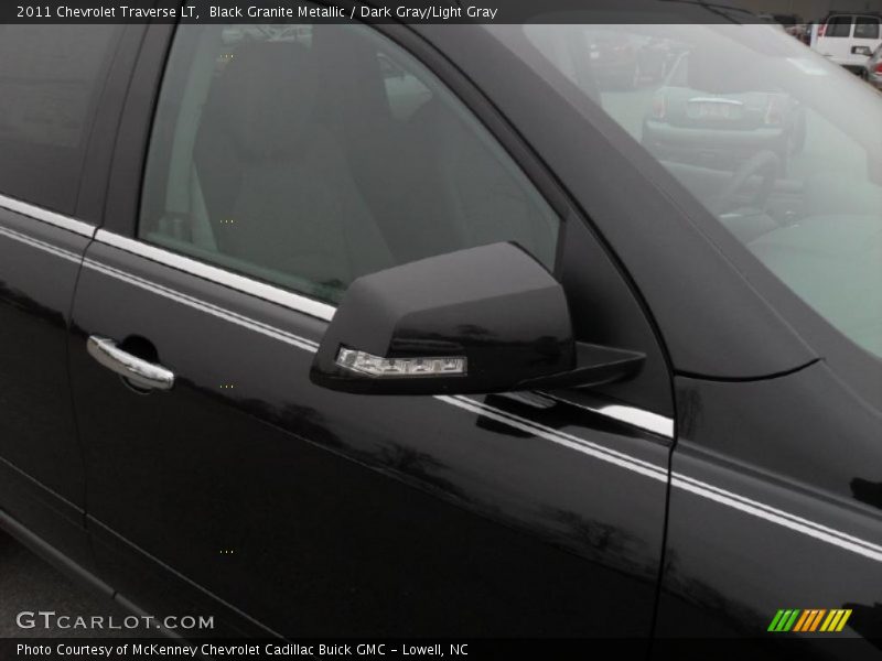 Black Granite Metallic / Dark Gray/Light Gray 2011 Chevrolet Traverse LT