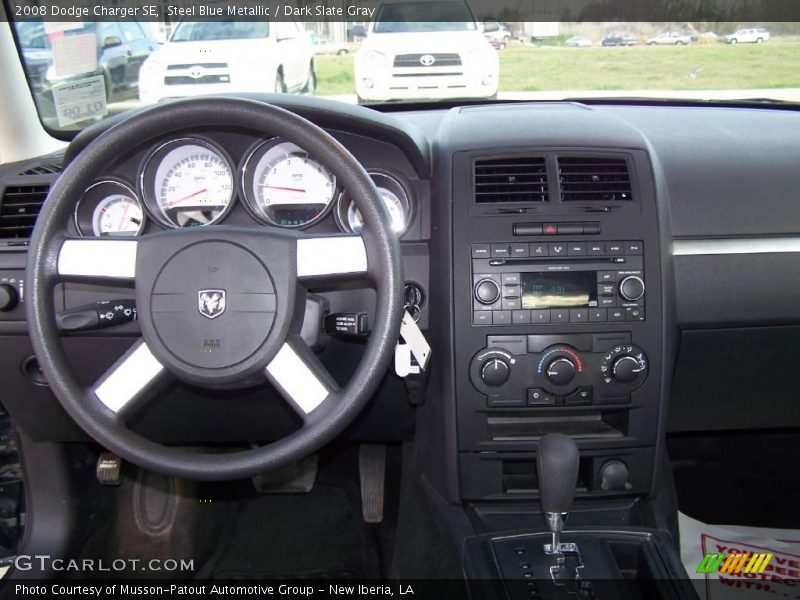 Steel Blue Metallic / Dark Slate Gray 2008 Dodge Charger SE