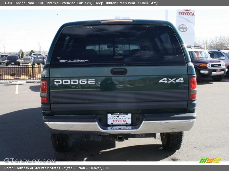 Deep Hunter Green Pearl / Dark Gray 1998 Dodge Ram 2500 Laramie Extended Cab 4x4