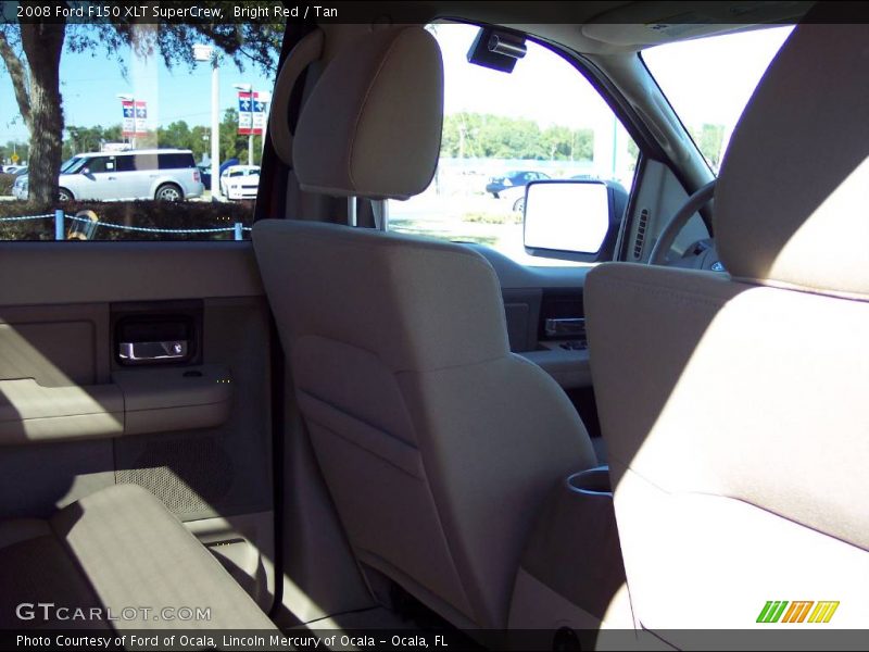 Bright Red / Tan 2008 Ford F150 XLT SuperCrew