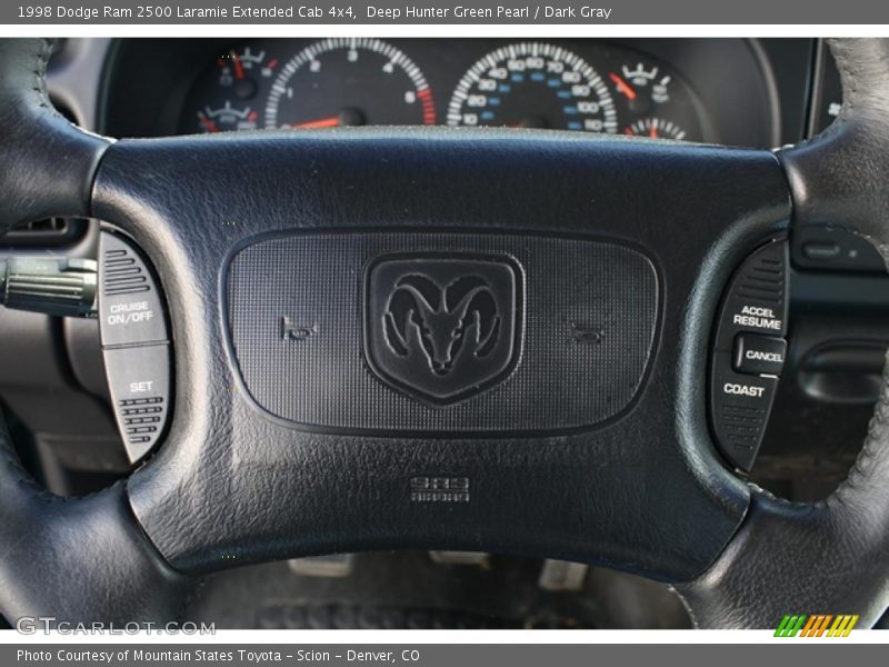 Deep Hunter Green Pearl / Dark Gray 1998 Dodge Ram 2500 Laramie Extended Cab 4x4