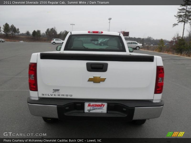 Summit White / Dark Titanium 2011 Chevrolet Silverado 1500 Regular Cab