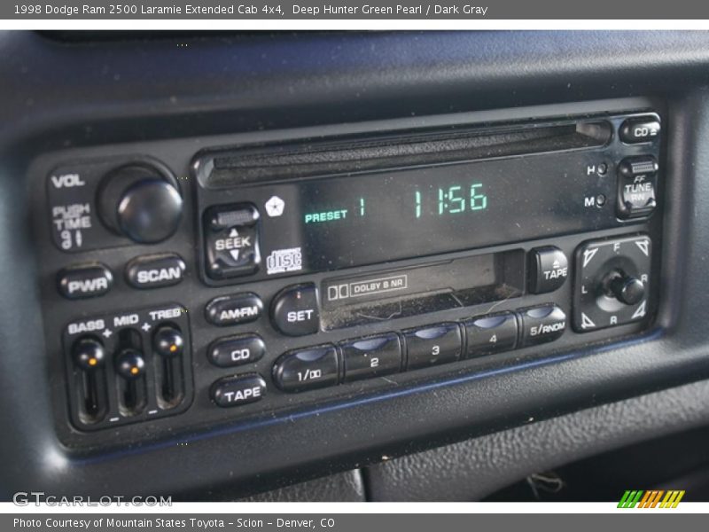 Deep Hunter Green Pearl / Dark Gray 1998 Dodge Ram 2500 Laramie Extended Cab 4x4