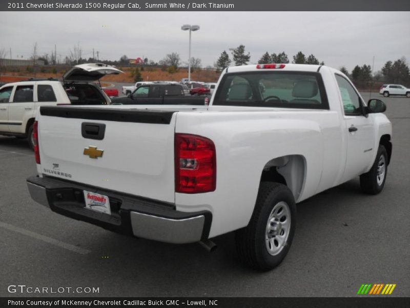 Summit White / Dark Titanium 2011 Chevrolet Silverado 1500 Regular Cab