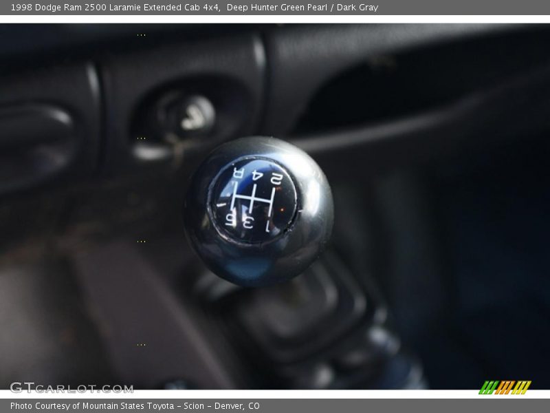 Deep Hunter Green Pearl / Dark Gray 1998 Dodge Ram 2500 Laramie Extended Cab 4x4