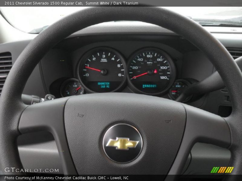 Summit White / Dark Titanium 2011 Chevrolet Silverado 1500 Regular Cab