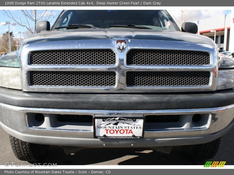 Deep Hunter Green Pearl / Dark Gray 1998 Dodge Ram 2500 Laramie Extended Cab 4x4