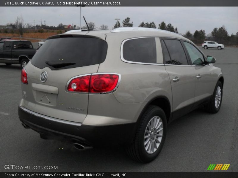 Gold Mist Metallic / Cashmere/Cocoa 2011 Buick Enclave CX AWD