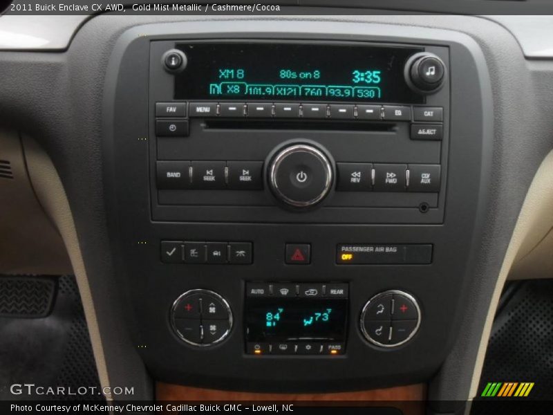 Controls of 2011 Enclave CX AWD