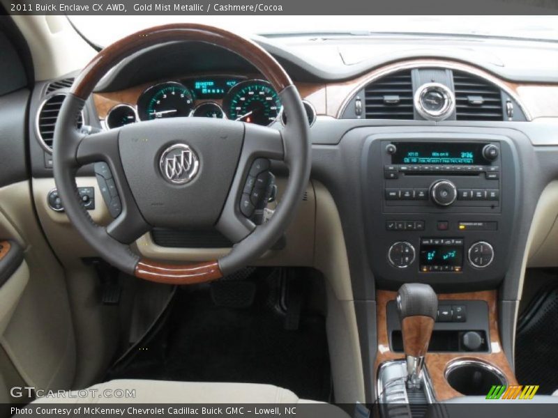 Gold Mist Metallic / Cashmere/Cocoa 2011 Buick Enclave CX AWD