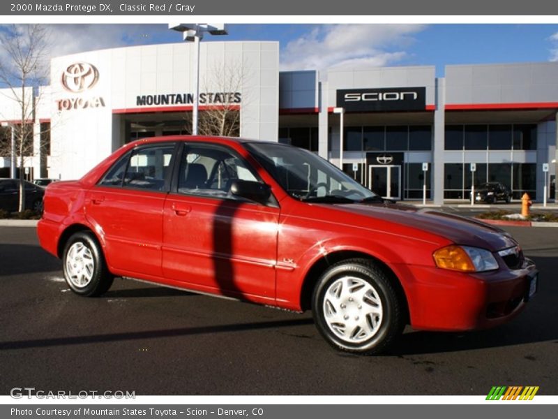 Classic Red / Gray 2000 Mazda Protege DX