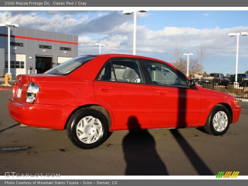 Classic Red / Gray 2000 Mazda Protege DX