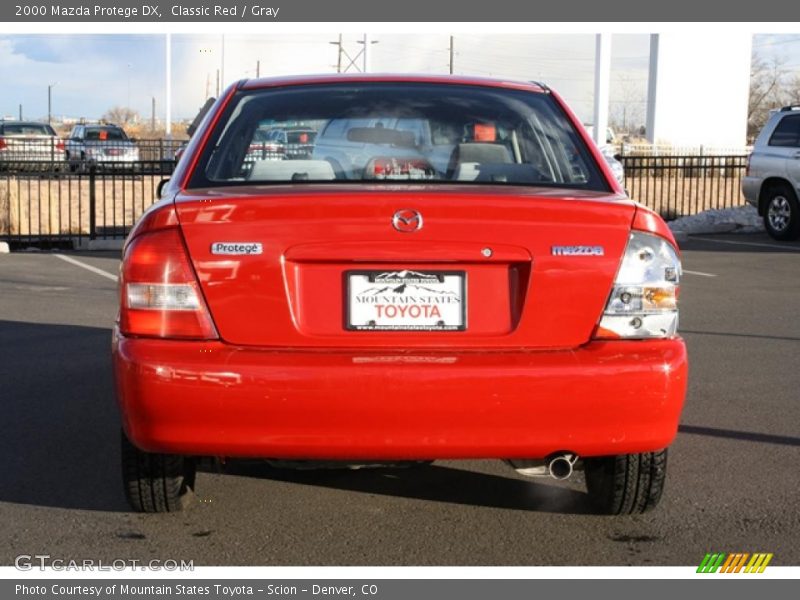 Classic Red / Gray 2000 Mazda Protege DX