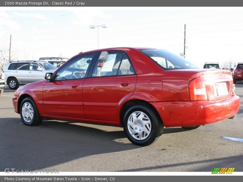 Classic Red / Gray 2000 Mazda Protege DX