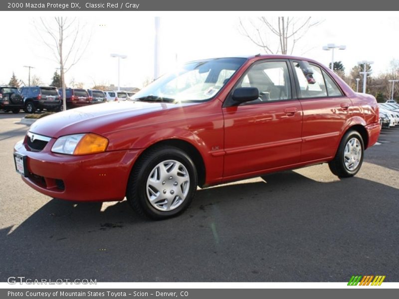 Classic Red / Gray 2000 Mazda Protege DX