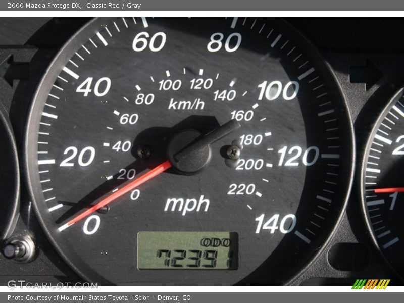 Classic Red / Gray 2000 Mazda Protege DX