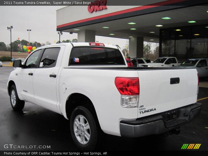 Super White / Sand Beige 2011 Toyota Tundra CrewMax