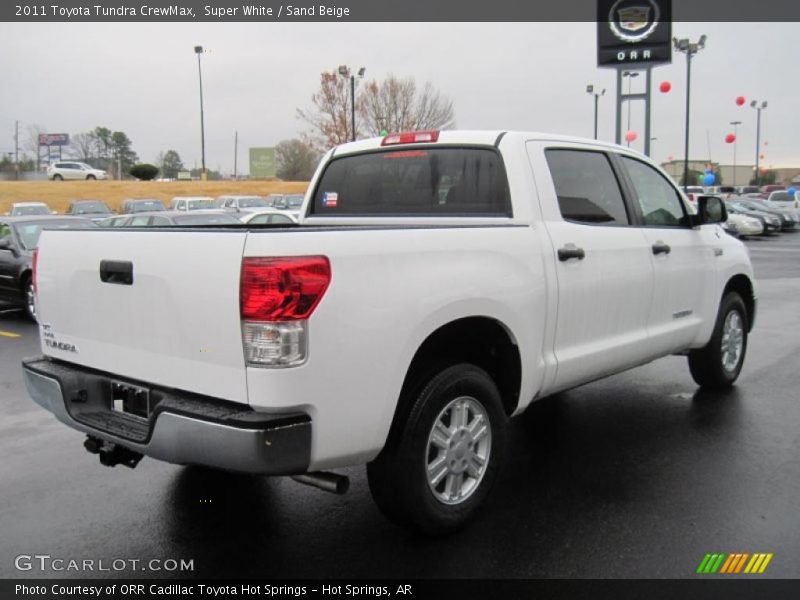 Super White / Sand Beige 2011 Toyota Tundra CrewMax