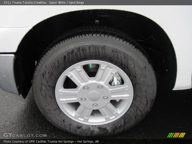 Super White / Sand Beige 2011 Toyota Tundra CrewMax