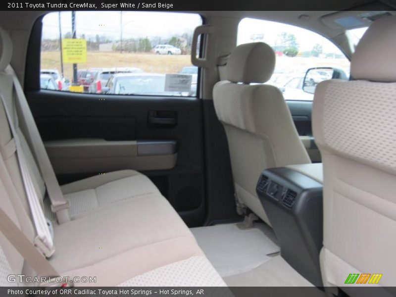 Super White / Sand Beige 2011 Toyota Tundra CrewMax