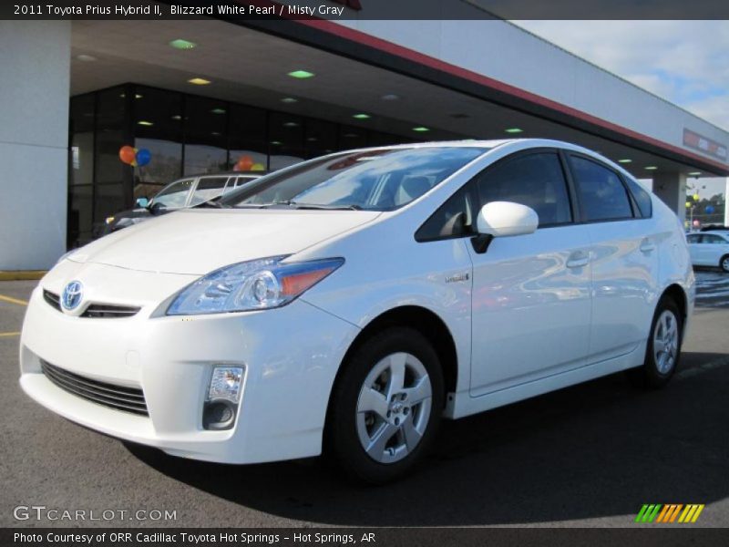 Blizzard White Pearl / Misty Gray 2011 Toyota Prius Hybrid II