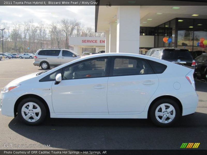 Blizzard White Pearl / Misty Gray 2011 Toyota Prius Hybrid II