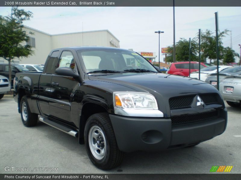 Brilliant Black / Slate 2008 Mitsubishi Raider LS Extended Cab