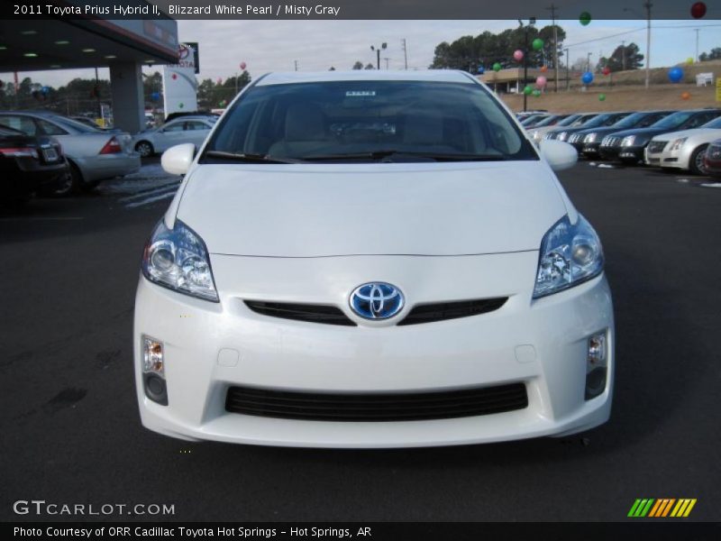 Blizzard White Pearl / Misty Gray 2011 Toyota Prius Hybrid II