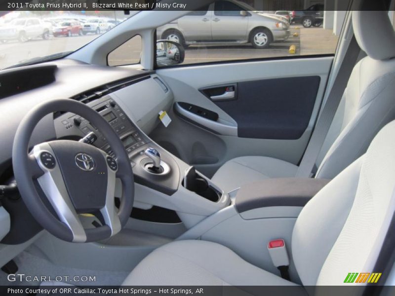  2011 Prius Hybrid II Misty Gray Interior