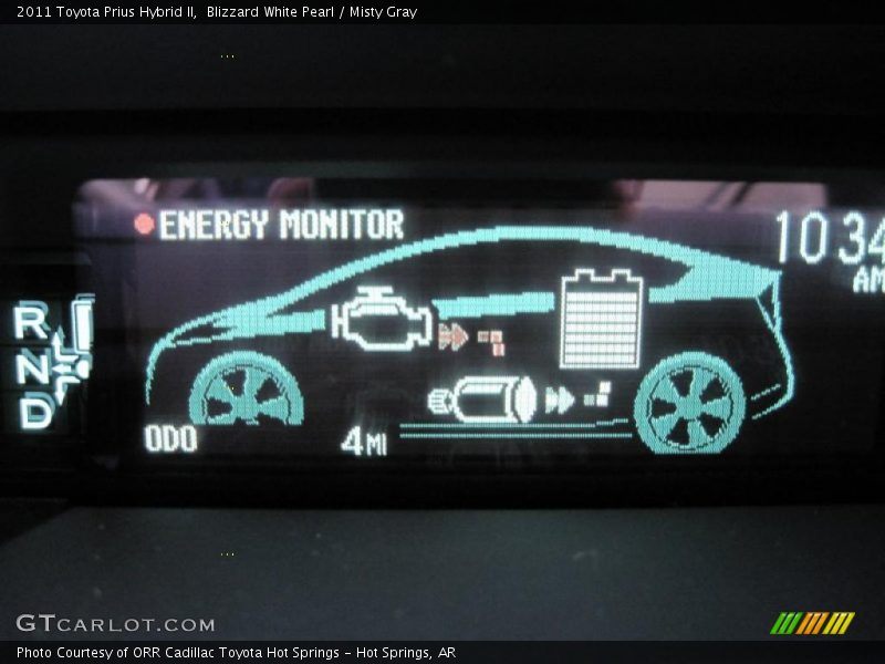 Blizzard White Pearl / Misty Gray 2011 Toyota Prius Hybrid II