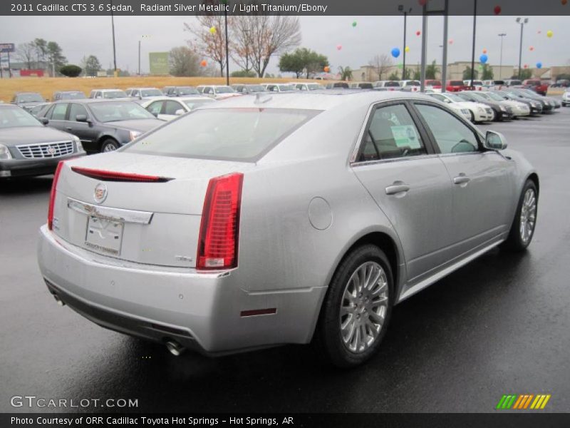 Radiant Silver Metallic / Light Titanium/Ebony 2011 Cadillac CTS 3.6 Sedan