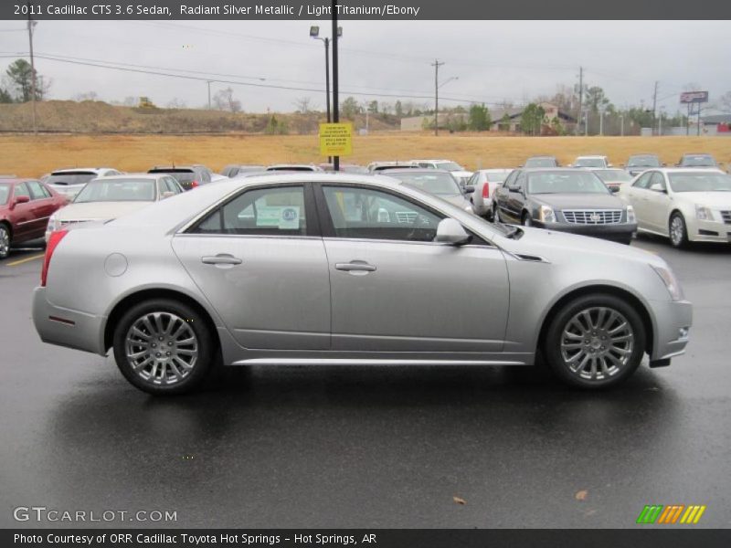 Radiant Silver Metallic / Light Titanium/Ebony 2011 Cadillac CTS 3.6 Sedan