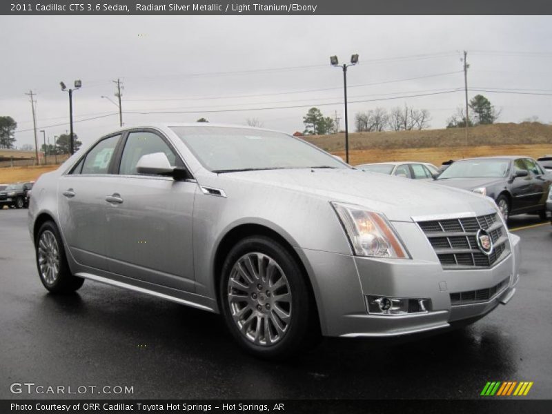 Radiant Silver Metallic / Light Titanium/Ebony 2011 Cadillac CTS 3.6 Sedan