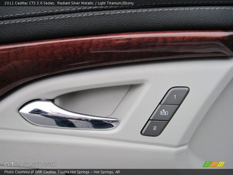 Radiant Silver Metallic / Light Titanium/Ebony 2011 Cadillac CTS 3.6 Sedan