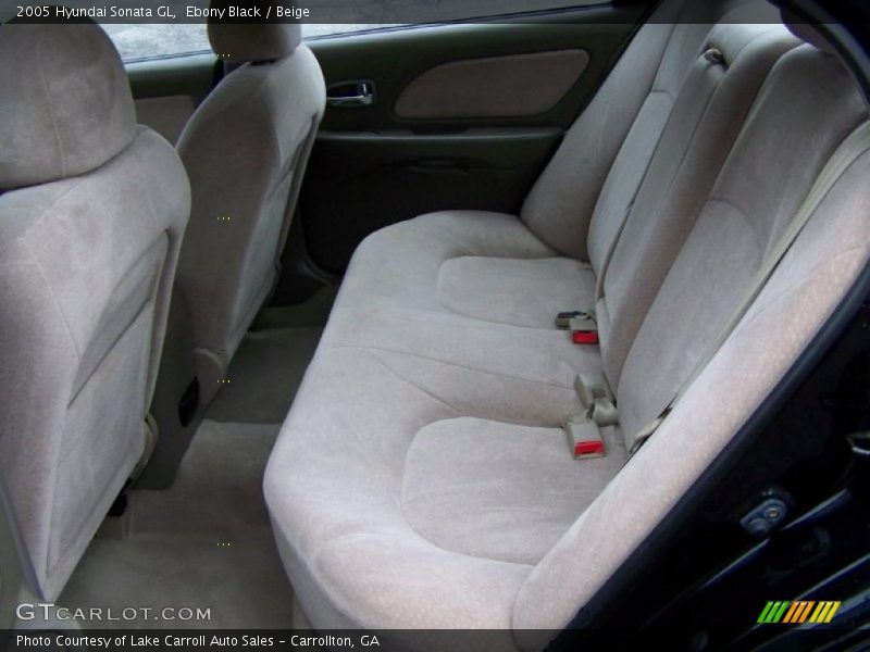 Ebony Black / Beige 2005 Hyundai Sonata GL