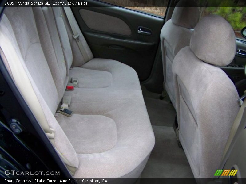 Ebony Black / Beige 2005 Hyundai Sonata GL