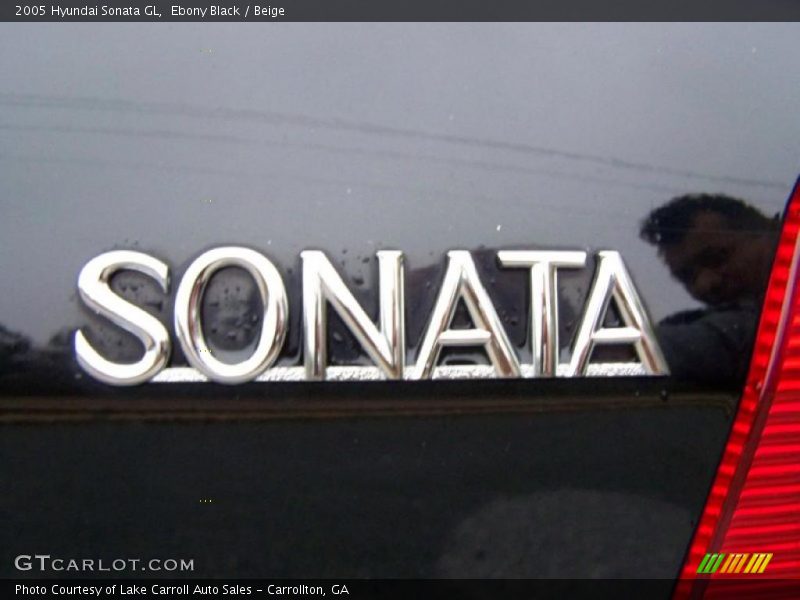 Ebony Black / Beige 2005 Hyundai Sonata GL