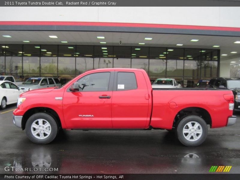 Radiant Red / Graphite Gray 2011 Toyota Tundra Double Cab