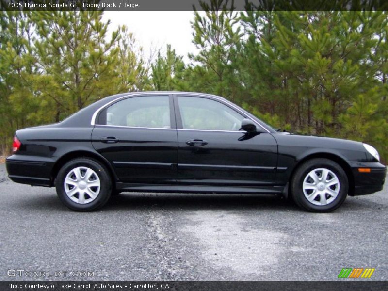 Ebony Black / Beige 2005 Hyundai Sonata GL