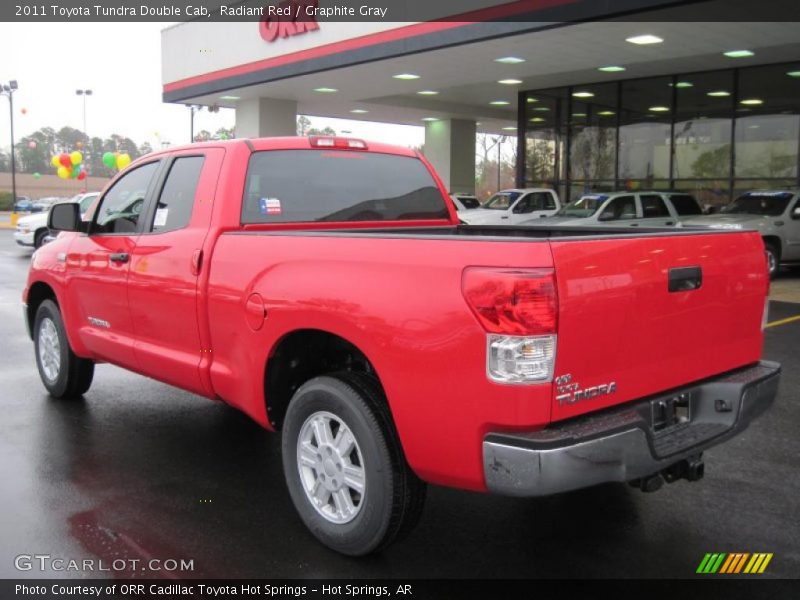 Radiant Red / Graphite Gray 2011 Toyota Tundra Double Cab